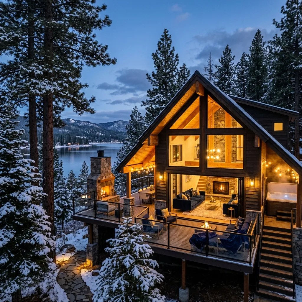 Modern Big Bear Mountain Cabin